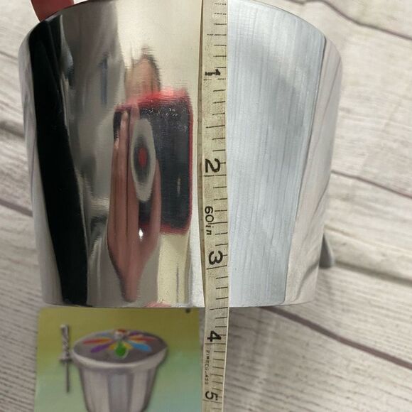 Spreads & dip aluminum server with colorful decorated lid brand new - Picture 8 of 8